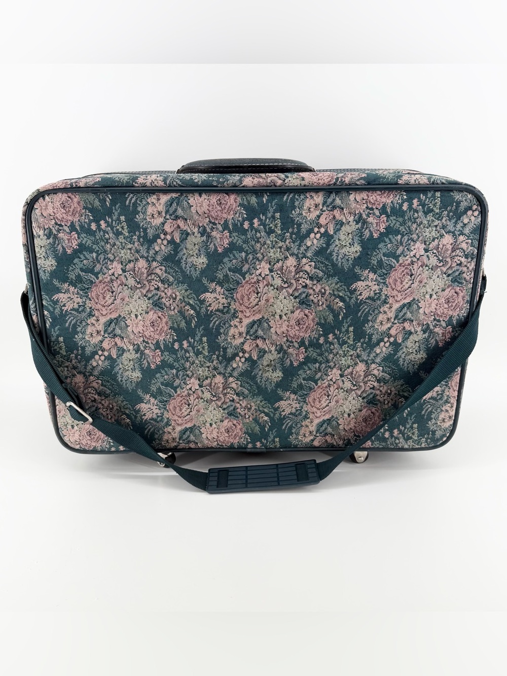 Atlantic Vintage Tapestry Floral 4-Wheel Spinner Carry On Luggage Suitcase 21” - Picture 2 of 14